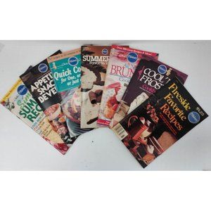 Pillsbury Classic Cookbook Lot of 7 -Quick Cook Appetizers Snacks Desserts